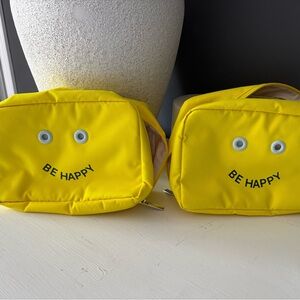 Lululemon Yellow 'Be Happy'  Pouch